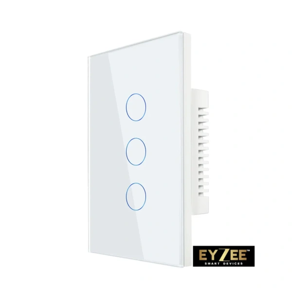 Eyzee Premium Smart Wall Switch 3 Gang Zigbee Wifi WHT
